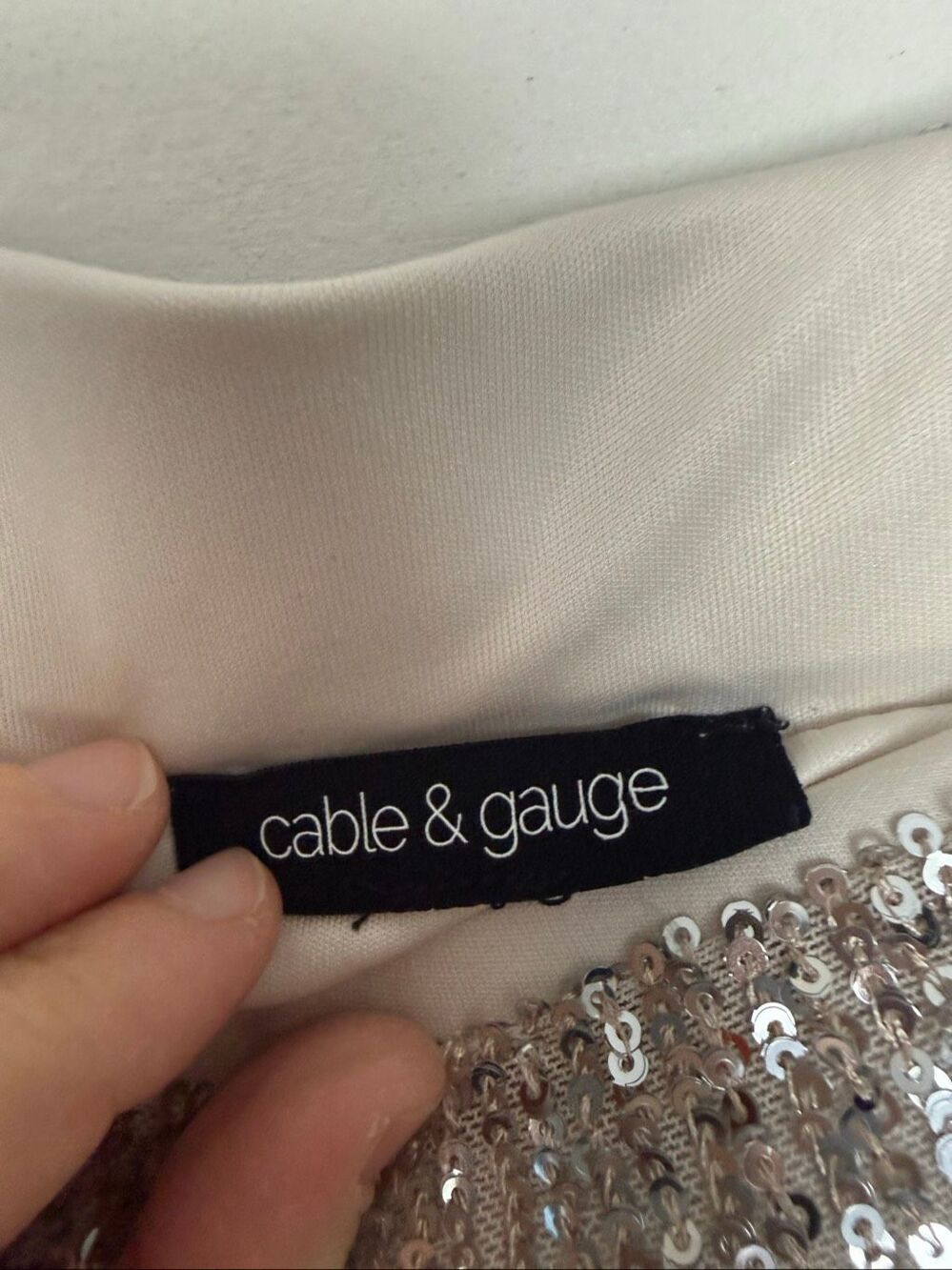 Cable & Gauge Women’s 2X Sequin 2 Piece Plus Size Outfit Set - Picture 7 of 9